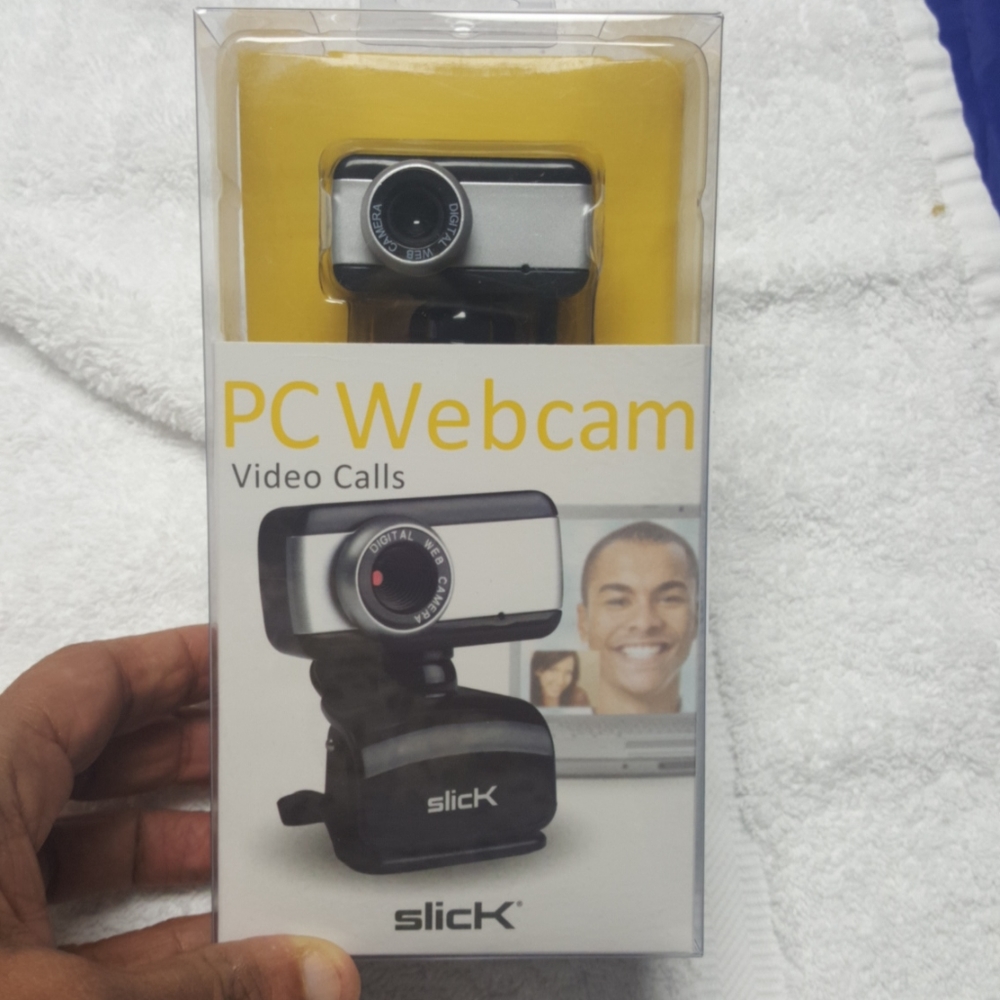 Slick pc webcam video calls new In Box
